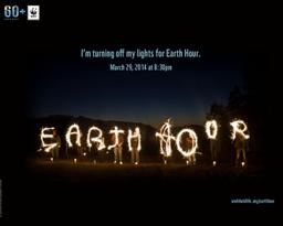 Earth hour 2014