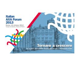 Italian AXA Forum 2013